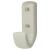Nylon Single Coat Hook Face Fix - 62 x 20 x 35mm - Diamond White