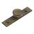 Cropley Stepped Round Cabinet Knob on Stepped Backplate - 40mm Diameter - Antique Brass