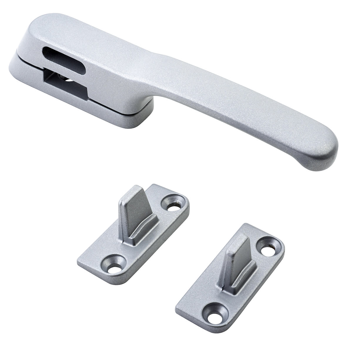 Craftsman Casement Window Fastener - Reversible - Premium Satin Silver