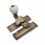 Lancaster Pattern Quadrant Arm Sash Window Fastener - 75 x 27mm - Antique Brass