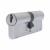 1 Star 6 Pin Kitemarked 90mm Euro Double Cylinder - 45 + 45mm - Satin Chrome - Keyed to Differ
