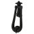 Fleur de Lys Door Knocker - Antique Black Iron - 190 x 65mm