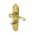Polished Brass Scroll Bathroom Door Handles - Madrid Range - 180 x 45mm