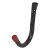 Tubular Garage and Shed Storage Hook & Red Vinyl Cap - 115mm Depth - Black & Red - Pack of 2