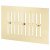 Hit & Miss Vent - 242 x 165mm - Polished Brass