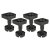 Square Adjustable Cabinet Furniture Plinth Legs - 90-120mm - Plastic - Pack of 4