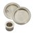 Round 3 Piece Flush Handle Set - Satin Nickel