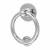 Ring Door Knocker - Polished Chrome - 100 x 100mm