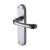 Satin Chrome Latch Door Handles - Donna Range - 183 x 42mm
