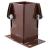 Flush Fit Bolt Down Fence Post Shoe - Bolt Secure - 100 x 100mm - Oxide Red