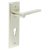 Satin Nickel Fire Rated DIN Euro Lock Door Handles - Fitzrovia - 200 x 55mm