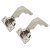 CLIP Top Soft Close Blind Corner Cabinet Hinge - 95° - Overlay - Zinc Plated - Pair
