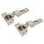 CLIP Top Soft Close Cabinet Hinge - 110° - Half Overlay - Zinc Plated - Pair