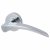 Polished Chrome Door Handles on Round Rose - Aston Range