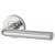 Polished Chrome Door Handles on Round Rose - Riva Range
