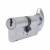 1 Star 6 Pin Kitemarked 80mm Euro Thumbturn Cylinder - 40mm Turn + 40mm - Satin Chrome