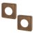 Square Passage Rose Cover - Antique Brass