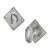 Square Bathroom Turn & Release - 54mm Diameter - Pewter