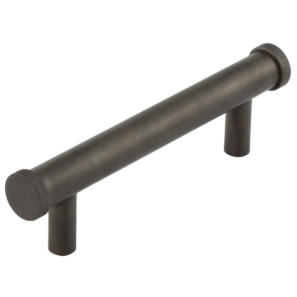 Thaxted 15mm Knurled T-Bar Cabinet Pull Handle - 96mm c/c - Dark Bronze