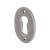 Oval Escutcheon - 51 x 29mm - Keyhole - Pewter