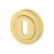 Escutcheon - 50mm Diameter - Keyhole - Polished Brass
