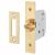 2426 3 Lever Sliding Door Lock - 77.5mm Case - 57mm Backset - Polished Brass