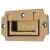 Flush Chest Flush Military Cabinet Pull Handle - 89 x 45mm - Antique Brass