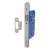 Architectural DIN Latch - 85mm Case - 60mm Backset - Radius - Satin Stainless Steel
