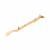 Budget Victorian Casement Window Stay - 10"/250mm Length - Polished Brass
