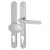 Balmoral uPVC Offset Multipoint Lever/Pad Door Handle - 92/62mm c/c - Bright Chrome