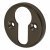 Escutcheon - 40mm Diameter - Euro - Black Nickel