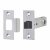2648 Tubular Mortice Latch - 91mm Case - 71mm Backset - Square - Silver Enamel