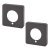 Square Privacy Rose Cover - 52 x 52mm - Black Nickel