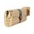 10 Pin 70mm Oval Thumbturn Cylinder - 35mm Turn + 35mm - Polished Brass - Keyed to Differ