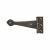 Tudor Plain Door Tee Hinge - 229 x 85mm - Metalized Antique Black Iron