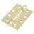 Twin Ball Bearing Steel Grade 11 Butt Fire Door Hinge - 102 x 76 x 2.7mm - Pol Brass - Pair