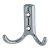 Double Coat Hook - 70 x 56mm - Polished Chrome