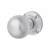Satin Chrome Victorian Ball Mortice Door Knob - 61mm Rose Diameter