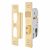 2249 Bolt Through Euro Profile Sashlock - 65mm Case - 44.5mm Backset - Polished Brass