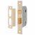 2 Lever Interior Door Sashlock - 80mm Case - 57mm Backset - Polished Brass