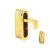 Door Edge Finger Pull - 58 x 18 x 18mm - Polished Brass