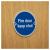 Fire Door Keep Shut Door Sign - 75mm Diameter - Satin Stainless Steel