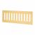 Plain Slotted Vent - 242 x 89mm - 4800mm² Free Air Flow - Polished Brass