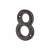 76mm Screw Fix Door Numeral - 8 - Metalized Antique Black Iron