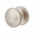 Satin Nickel Round Centre Door Knob - 80mm Rose Diameter