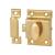 Box Style Cupboard Catch - 55 x 38 x 30mm - Electro Brass