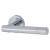 Polished Chrome Door Handles on Round Rose - Dakota Range