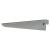 Twin Slot Shelf Bracket - 170mm Length - Silver