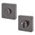 Square Bathroom Turn & Release - 52mm Diameter - Black Nickel