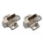 CLIP Cruciform Cabinet Mounting Plate - System Screws - 18mm Spacing - Zinc Diecast - Pair